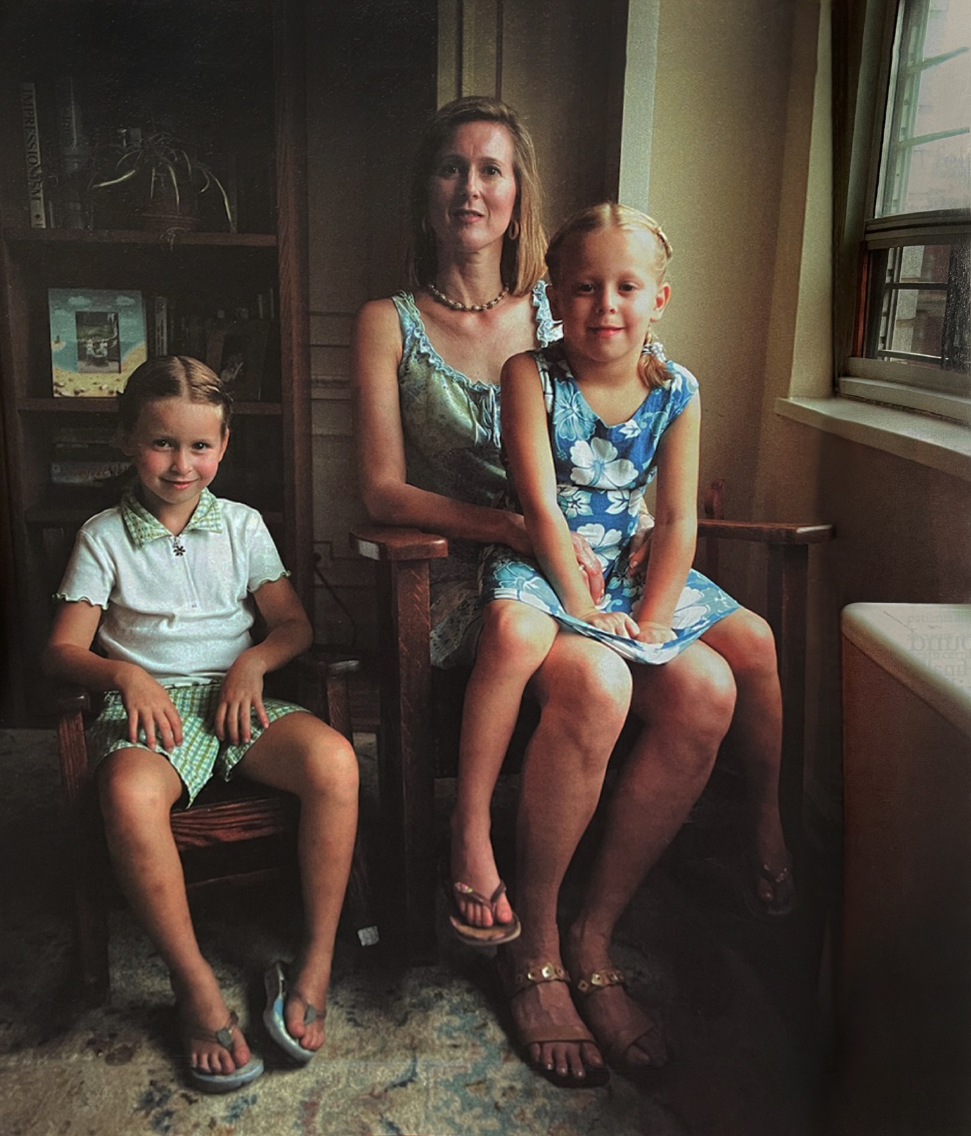 portrait of Judy Bram Murphy and her daughters